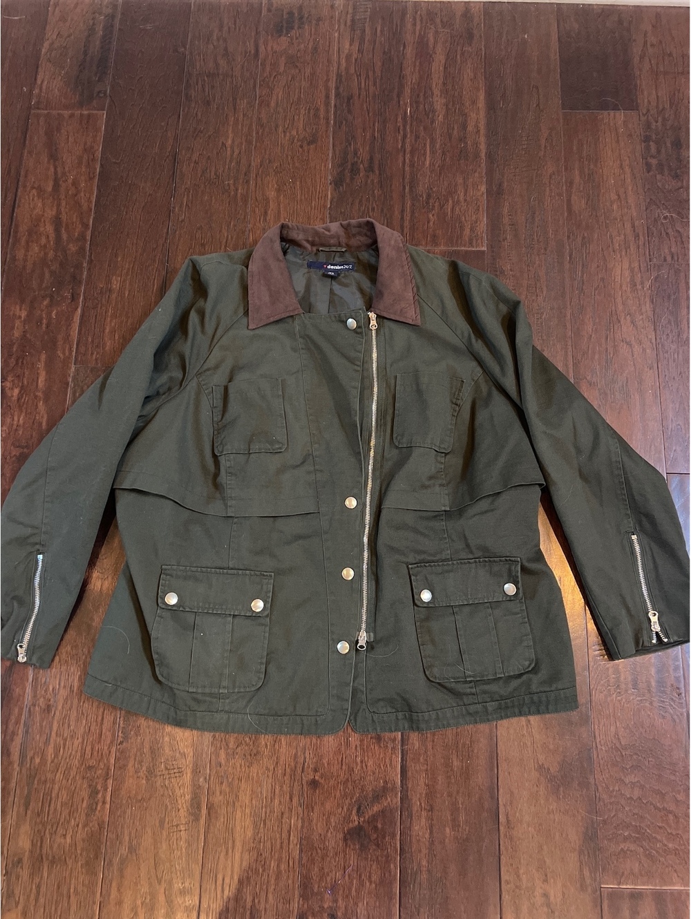 women’s olive green utility barn yard jacket